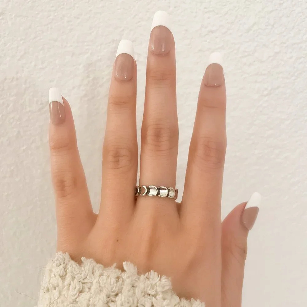 925 Sterling Silver Minimalist Ring Band Thin Ring Band Stackable Dainty Ring - Picture 2 of 8